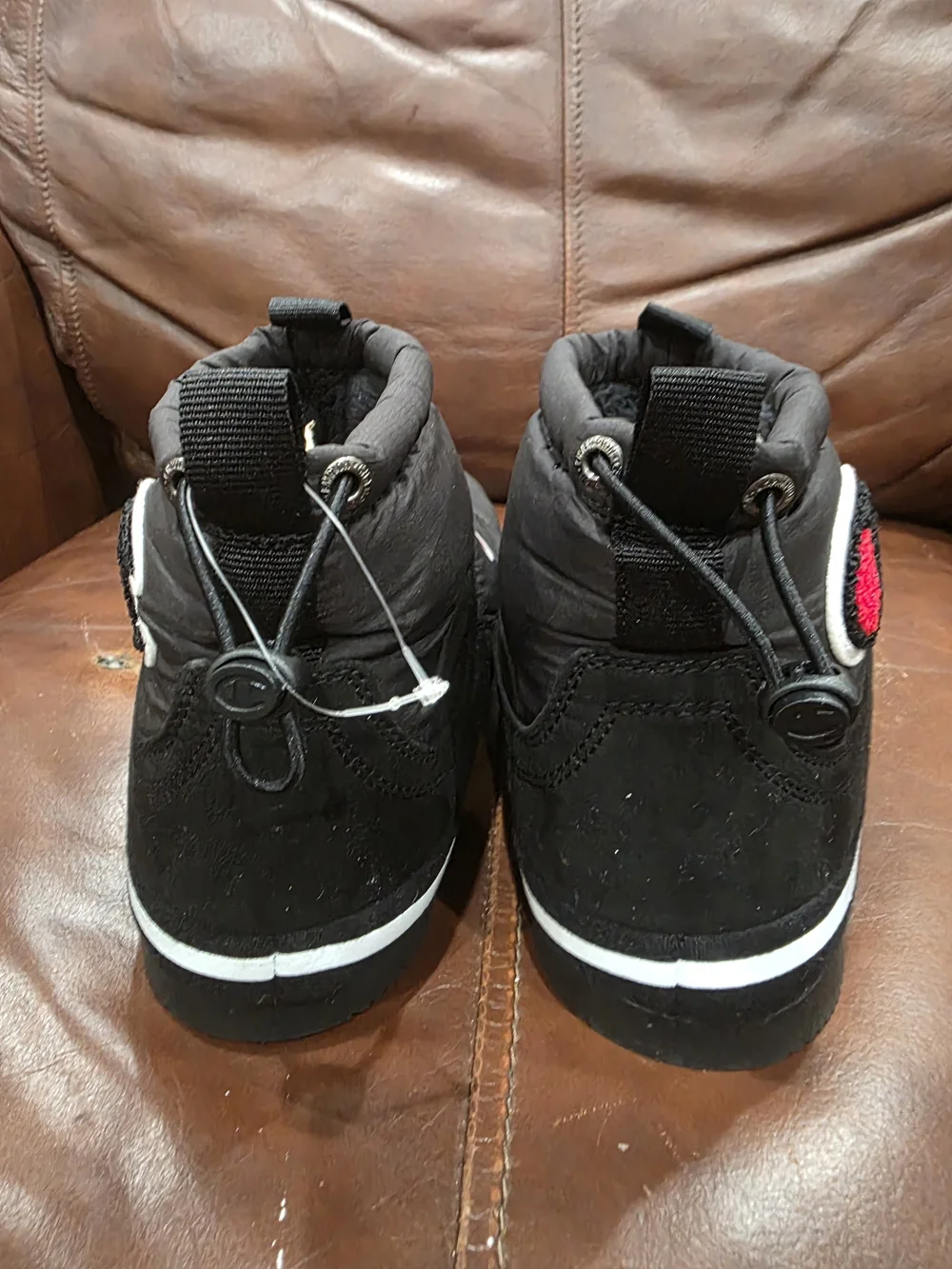 Champion Men’s Black Quilted Slip-On Boot Shoes